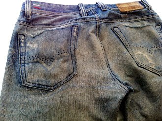 札幌市中央区大通ジーパンの破れ・穴などの修理マイシューズ