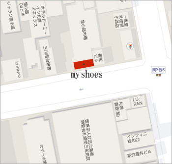 札幌中央区の靴修理と洋服お直しの店マイシューズの地図